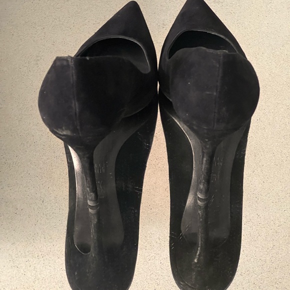 Stuart Wizerman black suede pumps heels 40 10 - Picture 6 of 6
